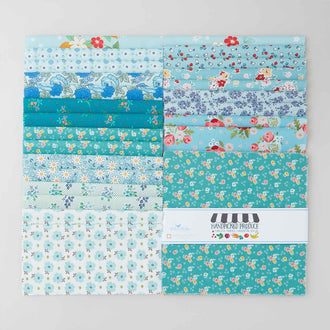 Handpicked Produce - Fanciful Florals Caribbean Sea 10" Stackers 24 pcs.