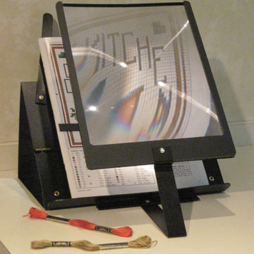 Prop-It® Portable Magnetic Needlework Pattern Holder with Magnifier Alternative View #1