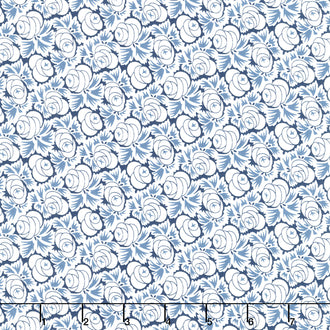 Denim and Daisies - Oklahoma Rose Midnight Jeans Yardage