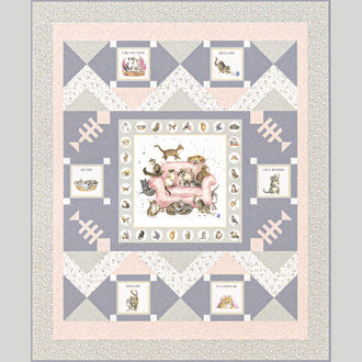 Pet Treats Quilt Kit - Cats