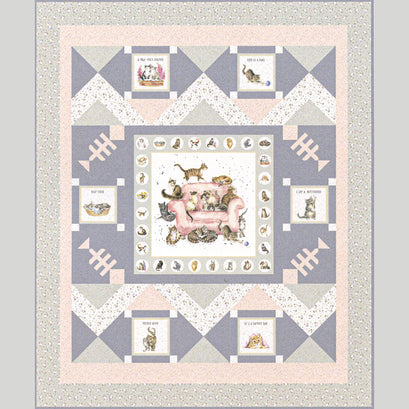 Pet Treats Quilt Kit - Cats