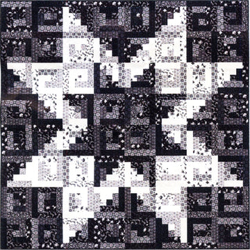 Missouri Star Blackout Echo Star Log Cabin Quilt Kit
