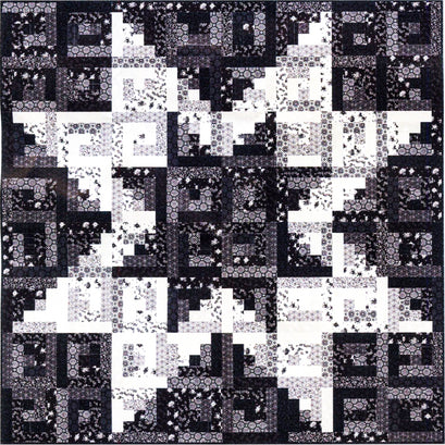 Missouri Star Blackout Echo Star Log Cabin Quilt Kit