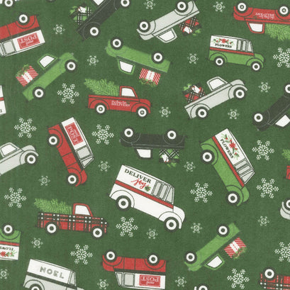 Designer Flannel - Christmas Main Green Yardage