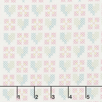 Grandale - Stitches Cream Yardage