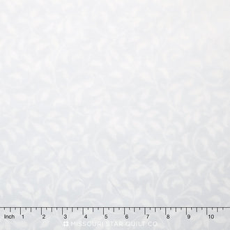 Wilmington Essentials - Climbing Vine White On White Tonal 108" Backing