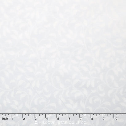 Wilmington Essentials - Climbing Vine White On White Tonal 108" Backing