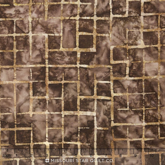 Artisan Batiks - Allegro 2 Grid Sepia Yardage