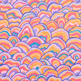 Kaffe Fassett Collective - August 2024 - Hot ColorwayWobble Pastel Yardage Primary Image