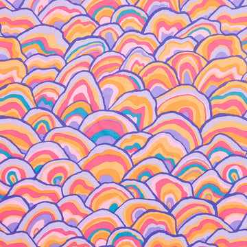 Kaffe Fassett Collective - August 2024 - Hot ColorwayWobble Pastel Yardage Primary Image