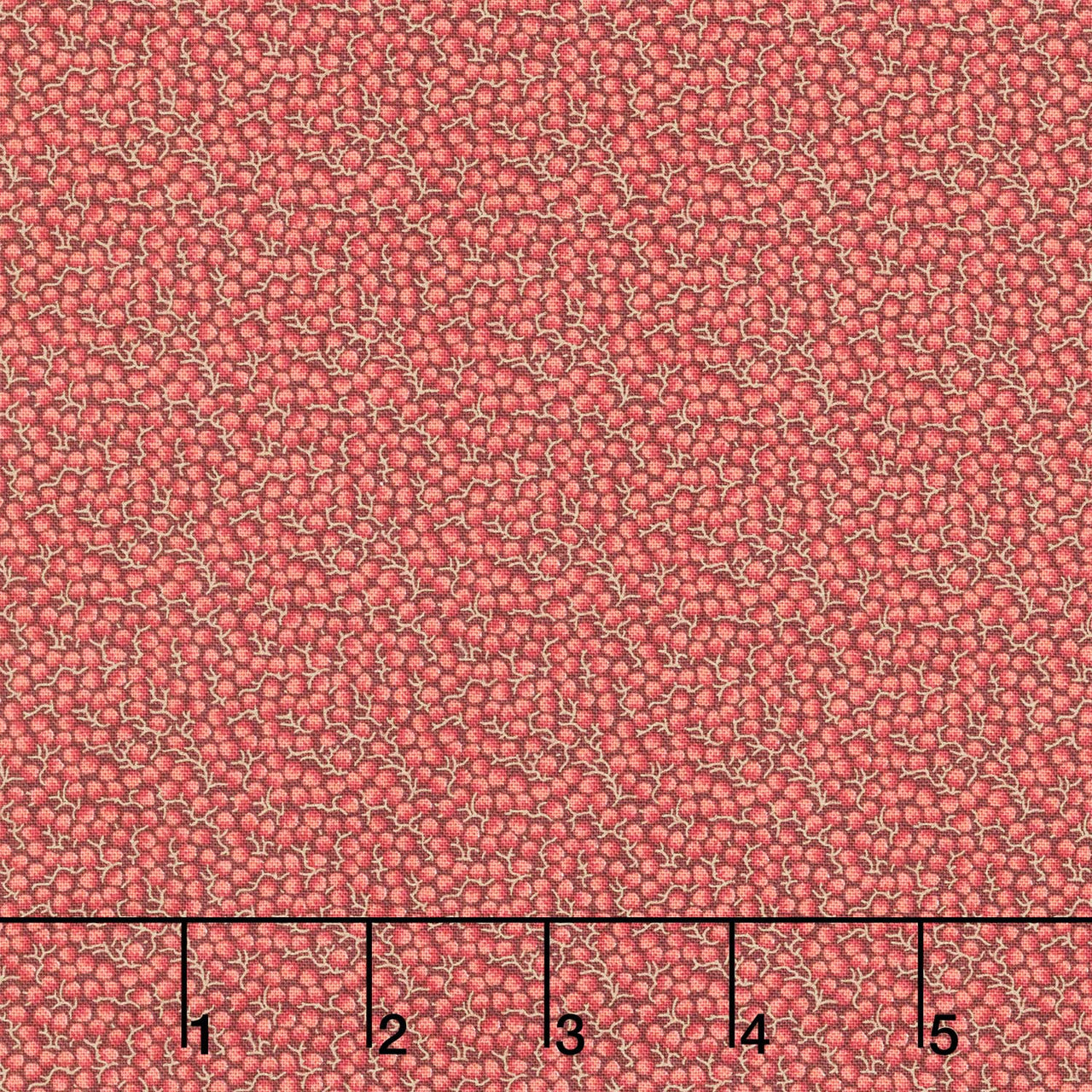 Dahlia - Daylilies Pomegranate Yardage