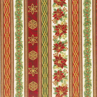 Holiday Flourish 11 - Holiday Stripes Holiday Metallic Yardage