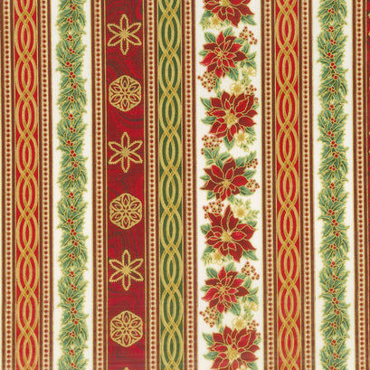 Holiday Flourish 11 - Holiday Stripes Holiday Metallic Yardage