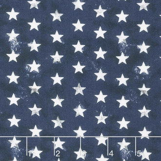 American Valor - Stars Navy Yardage