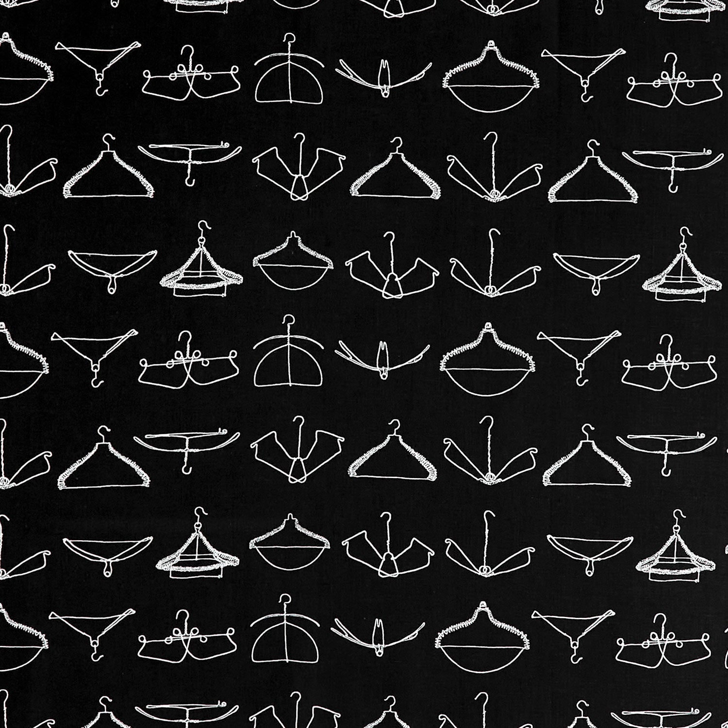 Press On - Wire Hangers Black Yardage Primary Image