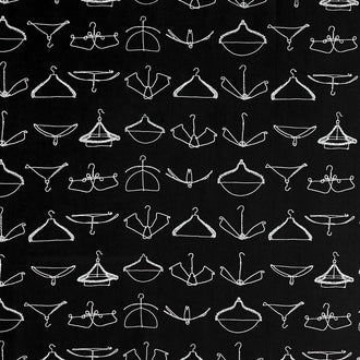 Press On - Wire Hangers Black Yardage
