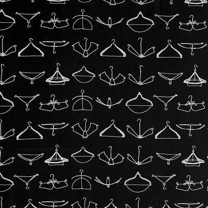 Press On - Wire Hangers Black Yardage