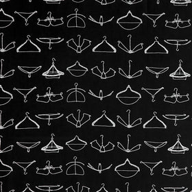 Press On - Wire Hangers Black Yardage Primary Image