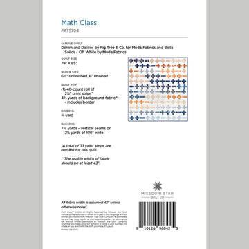Digital Math Quilts Digital Download - Math Class Quilt Pattern by Missouri Star