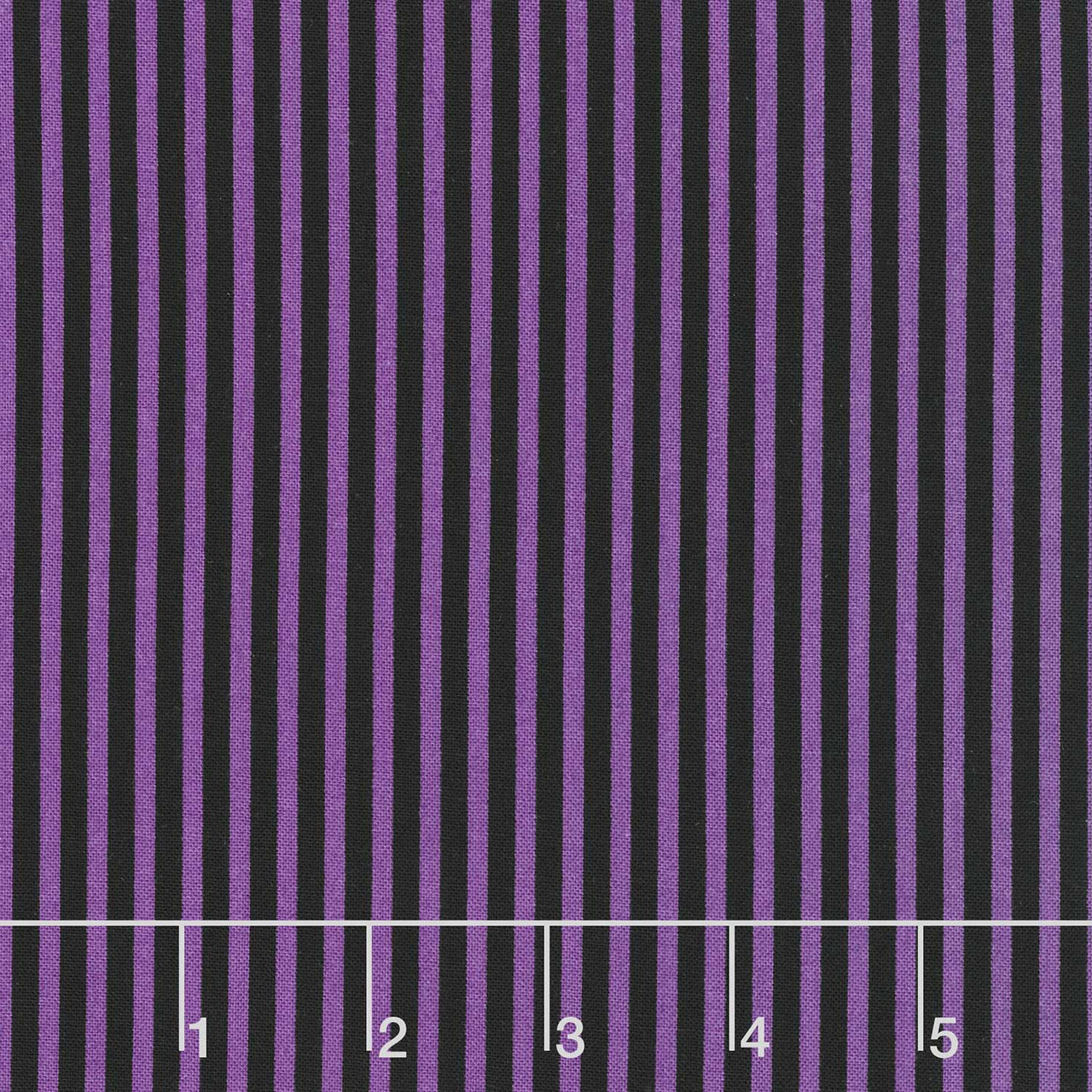 Pinstripe - 1/8" Stripe Grape Halloween Yardage Primary Image
