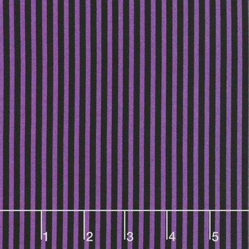 Pinstripe - 1/8" Stripe Grape Halloween Yardage Primary Image