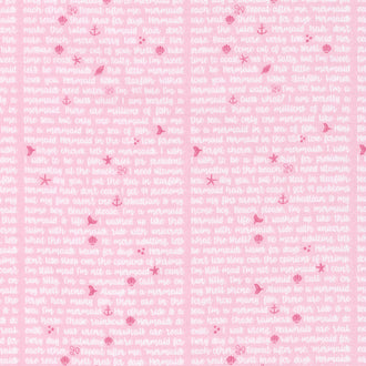 Let's Be Mermaids - Shell Phone Pink Yardage