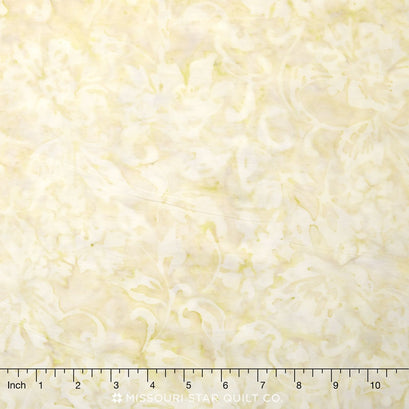 Tonga Batiks Wide - Floral Scroll Pearl 106" Backing