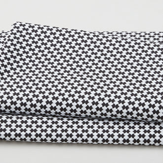 Polka & Plaid Party - Bows Black/White 3 Yard Cut