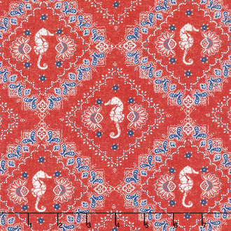 Shoreline - Bandana Red Yardage