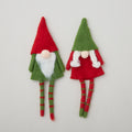 Wool Felt Gnome Bottle Topper w/ Beard/Braids, 2 styles Primary Image
