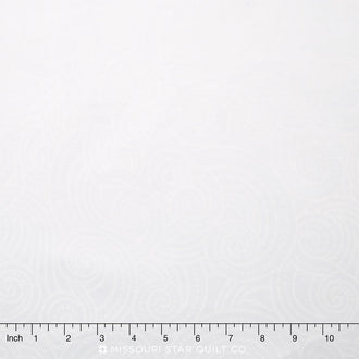 Wilmington Essentials - Dotty Waves Tonal White on White 108" Backing