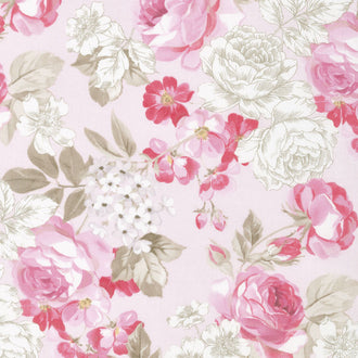 English Rose - Rose Main Pink Yardage