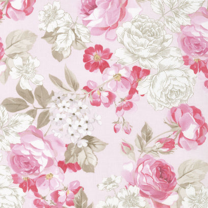English Rose - Rose Main Pink Yardage
