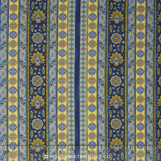 La Provence - Stripes Blue Yardage