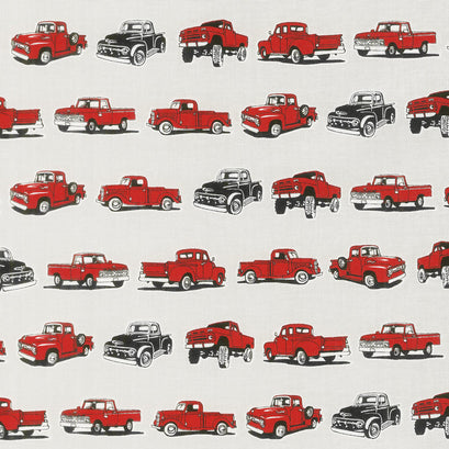 Old Guys Rule - Trucks Grey Yardage