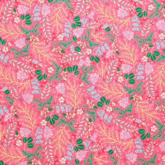 Faraway Florals - Vines Fuchsia Yardage