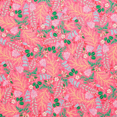 Faraway Florals - Vines Fuchsia Yardage