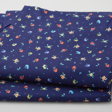 Widebacks - Dotty Flowers Navy 108" 3 Yard Cut Primary Image