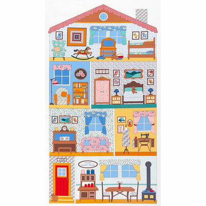 Penny's Dollhouse - Doll House Panel Vintage Yardage