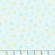 Seascape - Tossed Shells Aqua Yardage Primary Image
