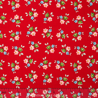 Backyard Roses - Backyard Bouquet Red Yardage