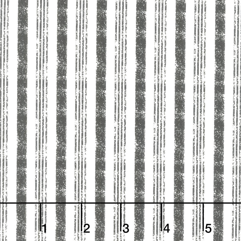 Hey Boo - Boougie Stripe Ghost Midnight Yardage Primary Image