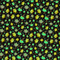Boo Whoo - Owls and Stars Black Glow Yardage Alternative View #1