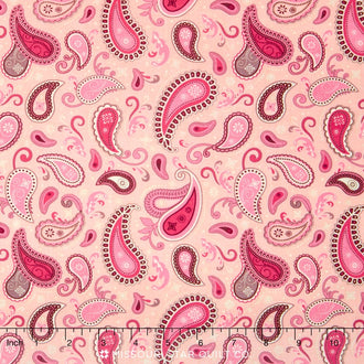 Rodeo Rider - Paisley Pink Yardage