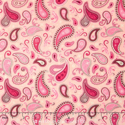 Rodeo Rider - Paisley Pink Yardage
