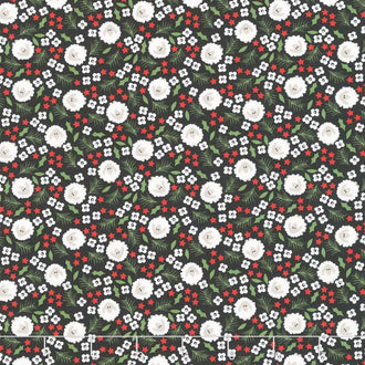Starberry - Woolen Charcoal Yardage