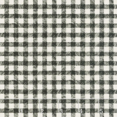 Homemade Holidays - Woven Check Grey Yardage