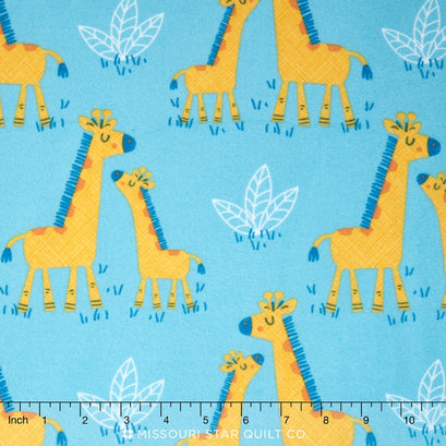 Cuddle Flannel - Giraffe Yardage