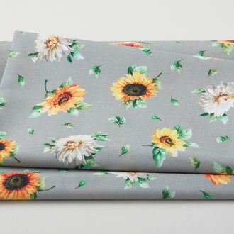 Sunflower Festival - Sunflower Splendor Gray 2 Yard Cut