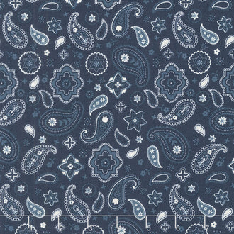 American Heritage - Bandana Navy Yardage